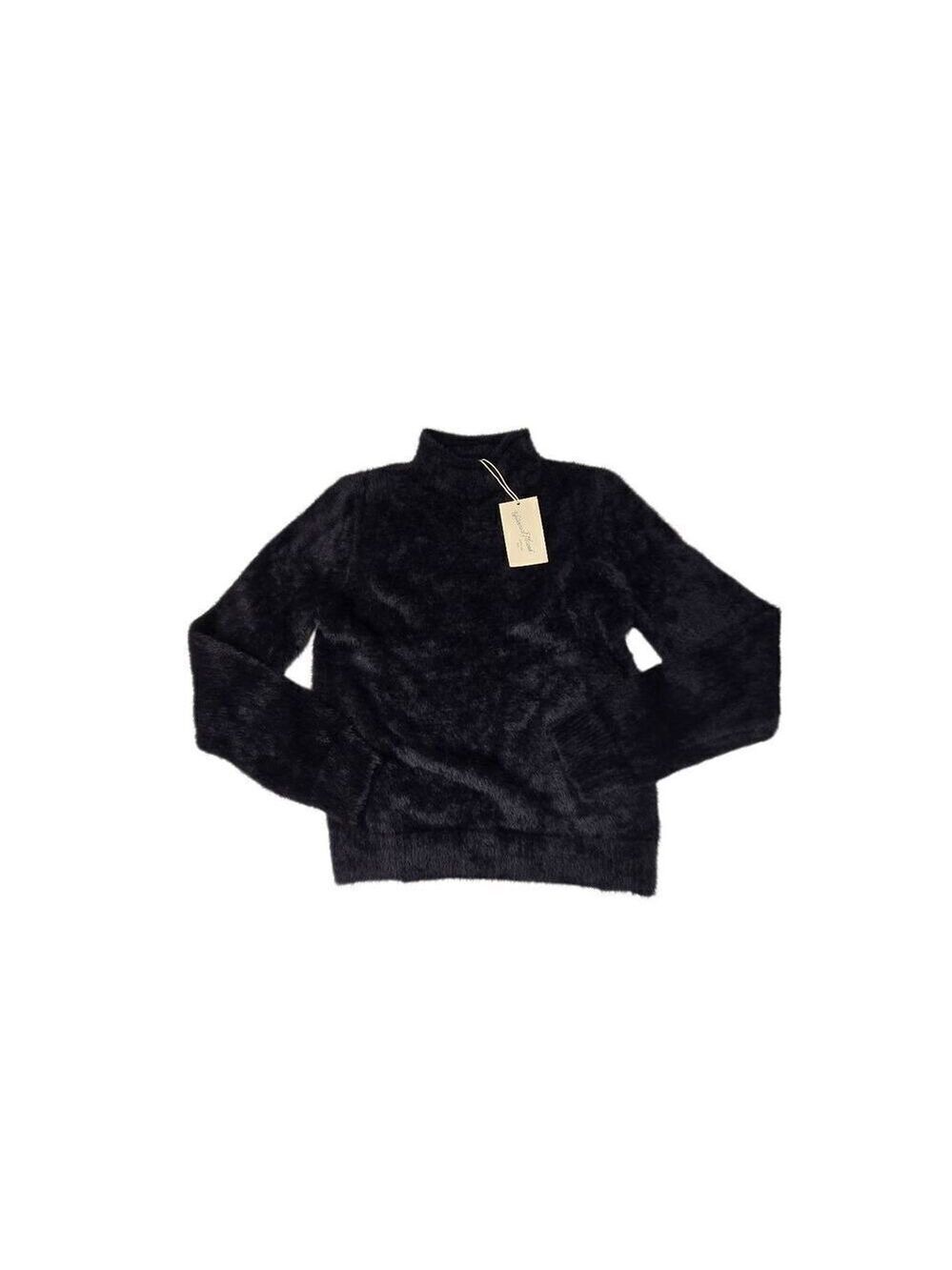 Universal Thread Black Fuzzy Mock Collared Sweater XS